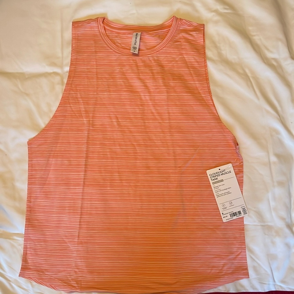 Athleta Cloudlight Striped Muscle Tank